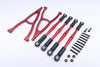 HPI Crawler King Aluminum Front+Rear Y Plate & Link Parts (For 295mm Wheelbase) - 6Pcs Set Red