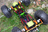 HPI Crawler King Aluminum+Plastic Front/Rear Axle Protector Mount - 1 Set Green