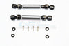 HPI Crawler King Steel+Aluminum Front & Rear Main Drive Shaft (F:103mm-113mm, R:110mm-120mm) - 2Pcs Set Gray Silver
