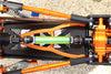 HPI Crawler King Steel+Aluminum Front & Rear Main Drive Shaft (F:103mm-113mm, R:110mm-120mm) - 2Pcs Set Blue
