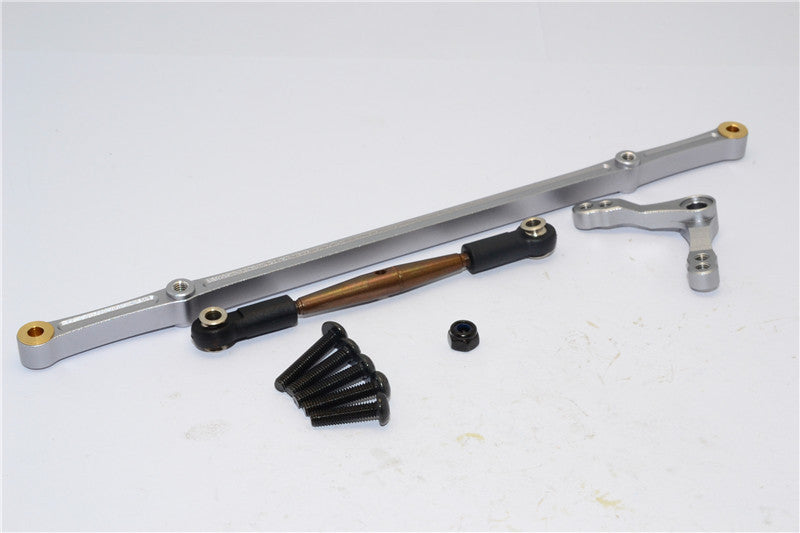 HPI Crawler King Aluminum Servo Saver & Suspension Rod - 3Pcs Set Gray Silver