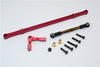 HPI Crawler King Aluminum Servo Saver & Suspension Rod - 3Pcs Set Red