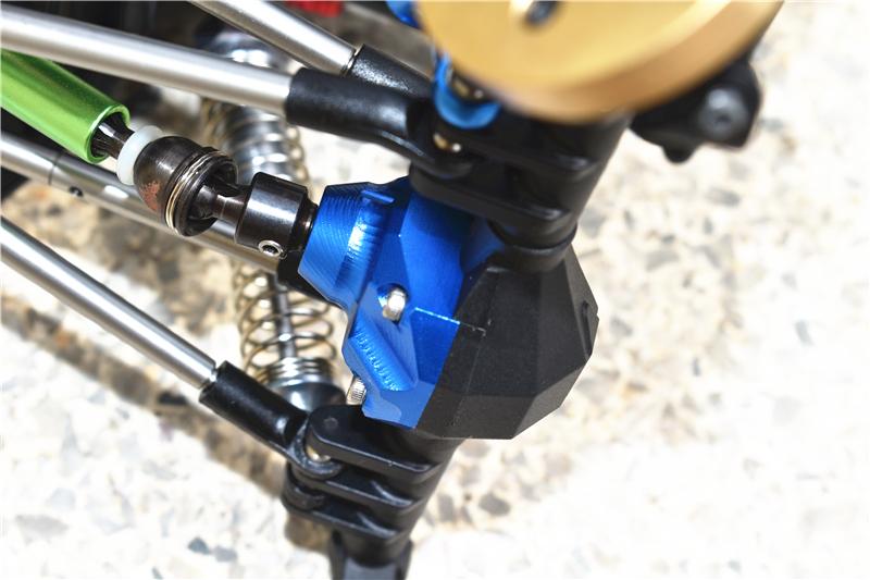 thumbnail image 2 of Axial SCX10 III & Capra Brass Wheel Hex Adapters - +3mm 4 Piece Set For RC Crawlers 2 of 13