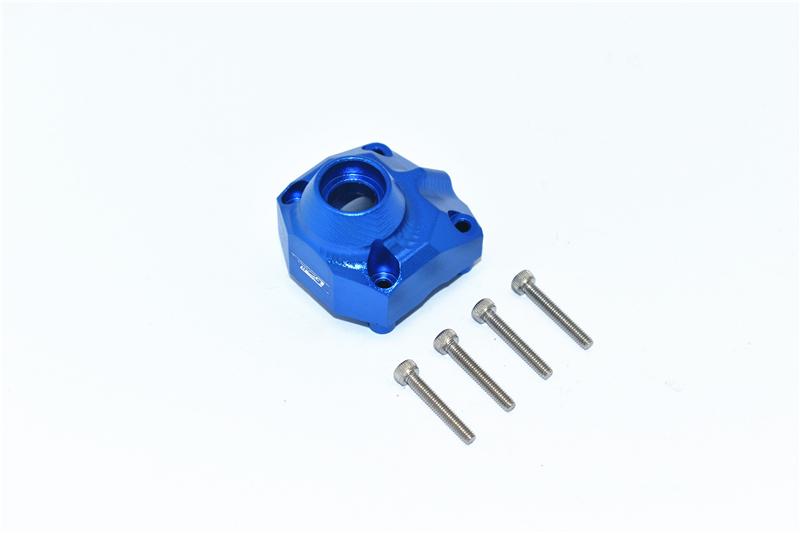 Axial Capra 1.9 Unlimited Trail Buggy Aluminum Front Or Rear Gearbox Cover - 1Pc Set Blue