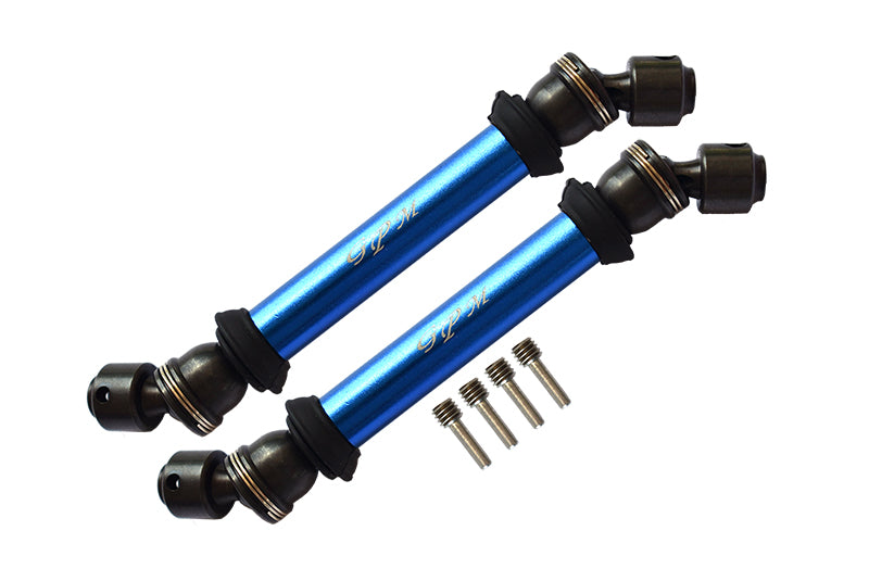 Axial Capra 1.9 Unlimited Trail Buggy Steel+Aluminium Front+ Rear CVD Drive Shaft - 2Pc Set Blue