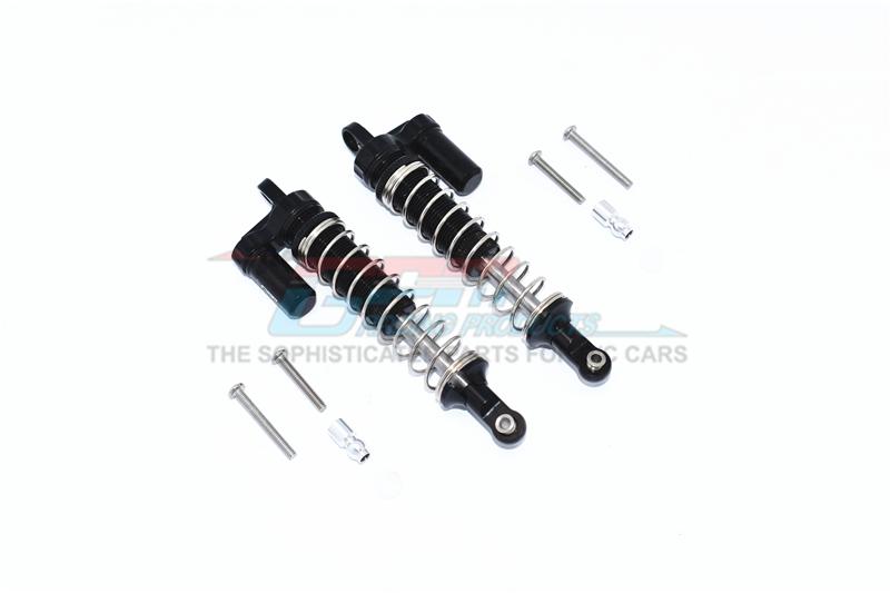 Axial Capra 1.9 Unlimited Trail Buggy Aluminum Front Or Rear L-Shape Piggy Back Spring Dampers 100mm - 2Pc Set Black