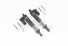 Axial Capra 1.9 Unlimited Trail Buggy Aluminum Front Or Rear L-Shape Piggy Back Spring Dampers 100mm - 2Pc Set Gray Silver