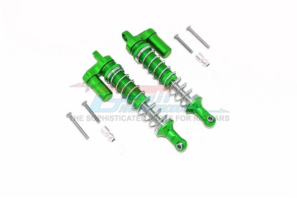 Axial Capra 1.9 Unlimited Trail Buggy Aluminum Front Or Rear L-Shape Piggy Back Spring Dampers 100mm - 2Pc Set Green