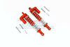 Axial Capra 1.9 Unlimited Trail Buggy Aluminum Front Or Rear L-Shape Piggy Back Spring Dampers 100mm - 2Pc Set Orange