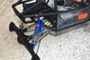 Axial Capra 1.9 Unlimited Trail Buggy Aluminum Front Or Rear L-Shape Piggy Back Spring Dampers 100mm - 2Pc Set Blue