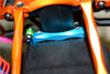 Traxxas Craniac Aluminum Rear Shock Stay Mount - 1Pc Set Orange