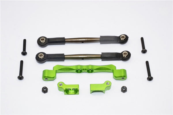 Traxxas Craniac Aluminum Front Mount Holder & Spring Steel Tie Rod - 1 Set Green