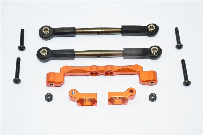 Traxxas Craniac Aluminum Front Mount Holder & Spring Steel Tie Rod - 1 Set Orange