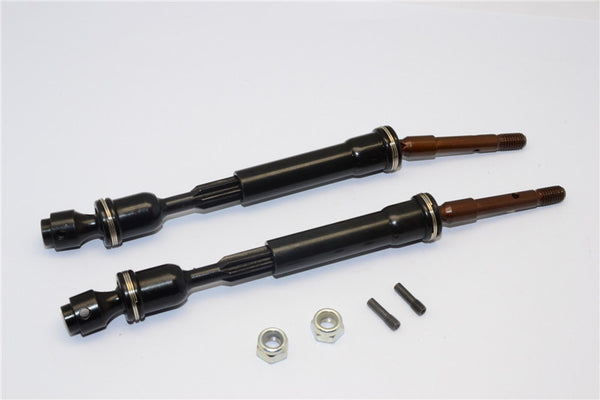 Traxxas Craniac Steel Rear Cvd Drive Shaft With Spring Steel Cup Joint - 1Pr Black