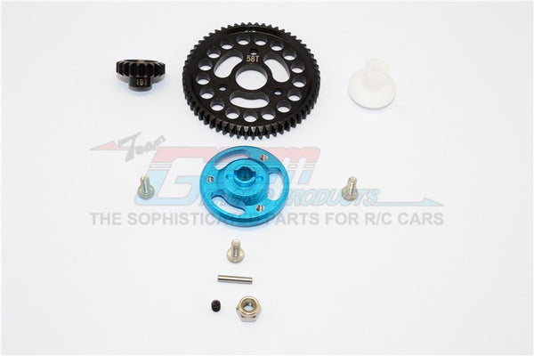 Traxxas Craniac Aluminum Spur Gear Adapter+Steel Gear 58T & 19T - 1 Set