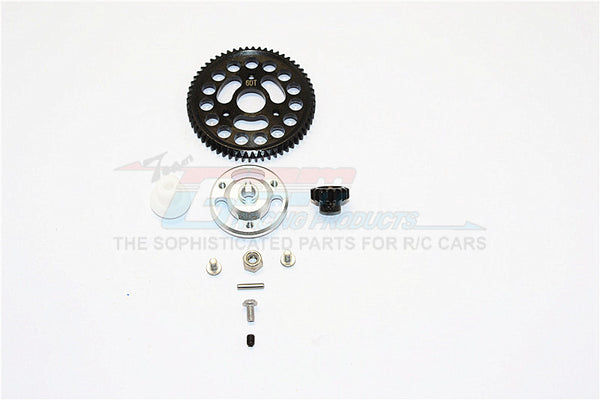Traxxas Craniac Aluminum Spur Gear Adapter+Steel Gear 60T & 17T - 1 Set Silver