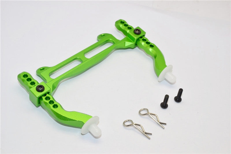 Traxxas Craniac Aluminum Front Body Post Mount With Delrin Post - 1 Set Green