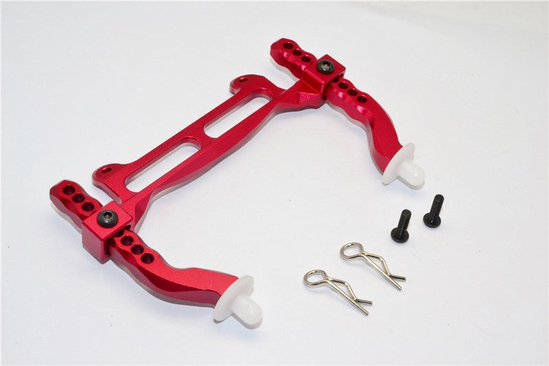 Traxxas Craniac Aluminum Front Body Post Mount With Delrin Post - 1 Set Red