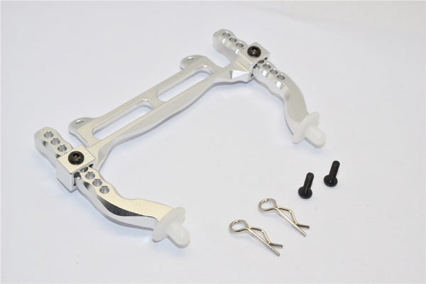 Traxxas Craniac Aluminum Front Body Post Mount With Delrin Post - 1 Set Silver