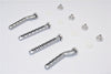 Traxxas Craniac Aluminum Front & Rear Magnet Body Post - 4Pcs Set Gray Silver