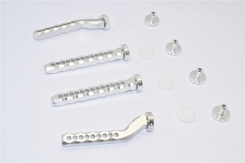 Traxxas Craniac Aluminum Front & Rear Magnet Body Post - 4Pcs Set Silver