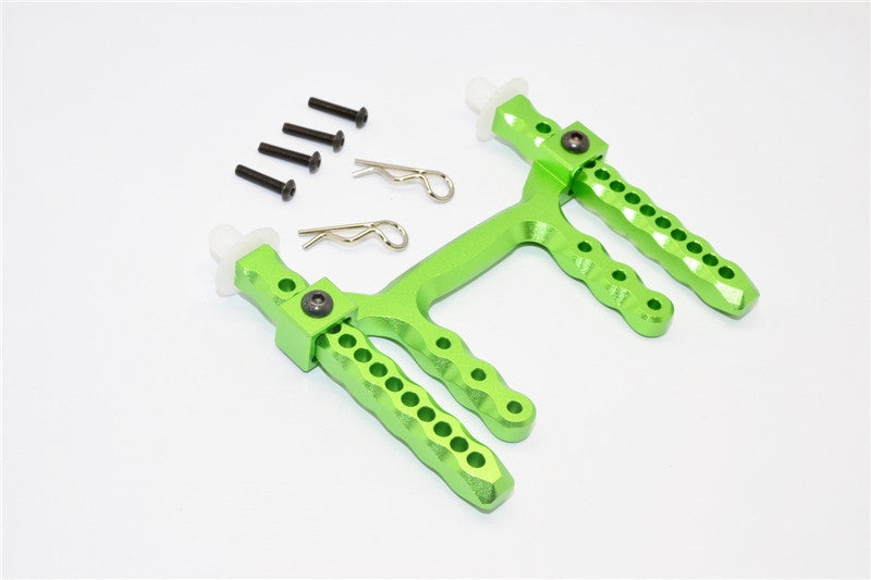 Traxxas Craniac Aluminum Rear Body Post Mount With Delrin Post - 1 Set Green