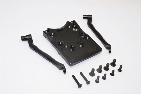 Traxxas Craniac Aluminum Rear Skid Plate - 3Pcs Set Black