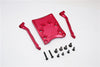 Traxxas Craniac Aluminum Rear Skid Plate - 3Pcs Set Red