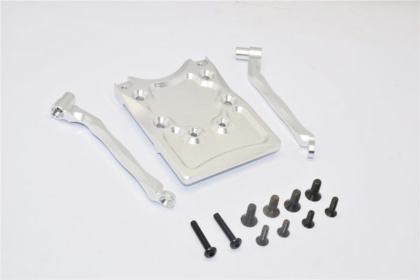 Traxxas Craniac Aluminum Rear Skid Plate - 3Pcs Set Silver