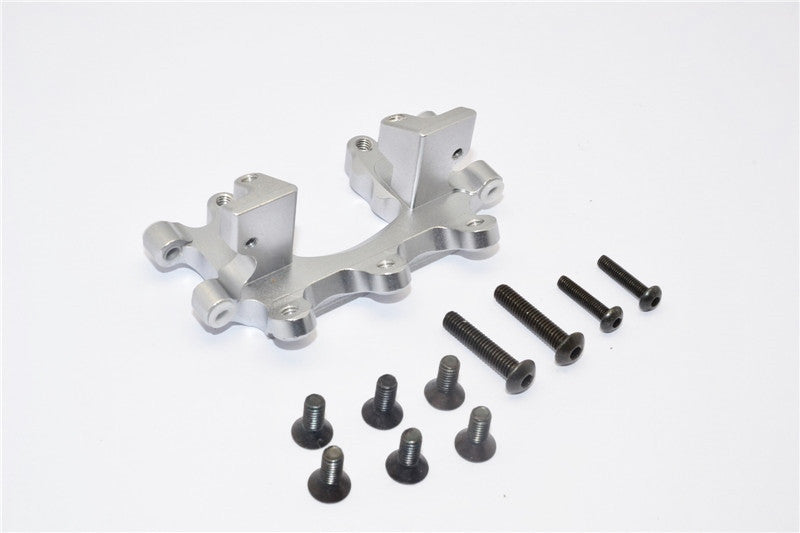 Traxxas Craniac Aluminum Front Bumper Mount - 1Pc Set Gray Silver