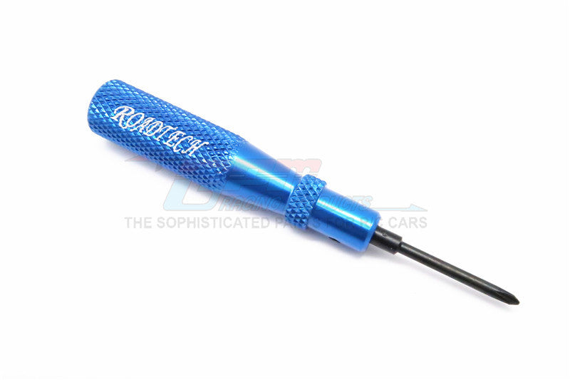 Aluminum Cross Screw Driver With 2.5mm Steel Pin - 1Pc Blue