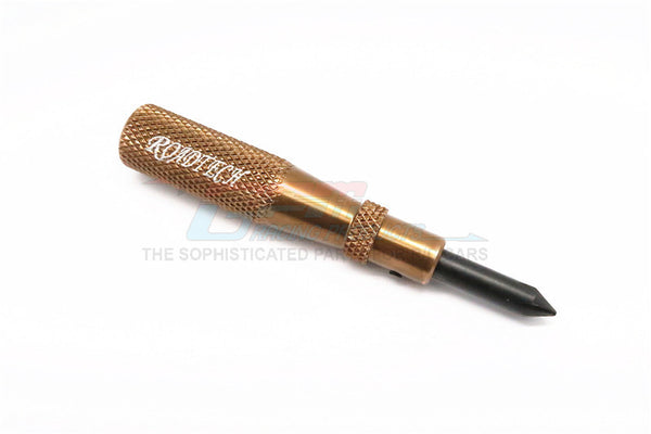 Aluminum Cross Screw Driver With 6.0mm Steel Pin - 1Pc Golden Black