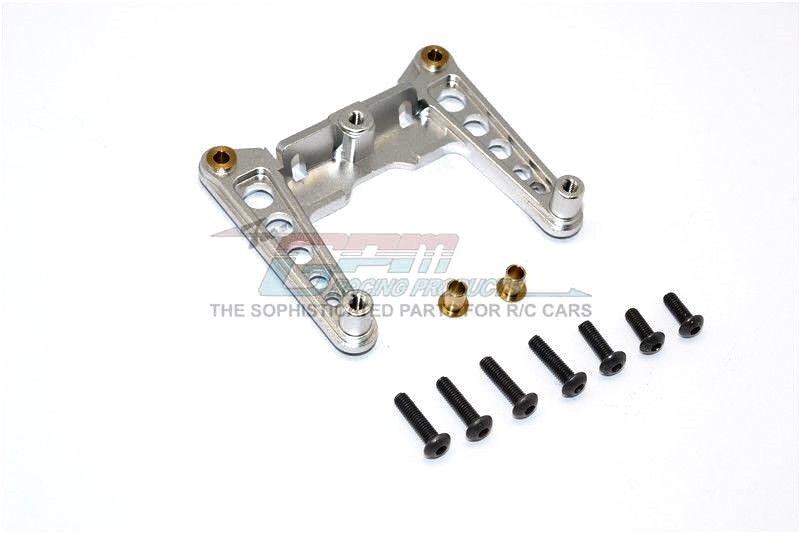 Tamiya DF-01 Aluminum Front Shock Tower - 1Pc Set Gray Silver