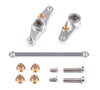Tamiya DF01 / TA01 / TA02 / M1025 Aluminum Steering Assembly With Bearings - 1 Set Silver