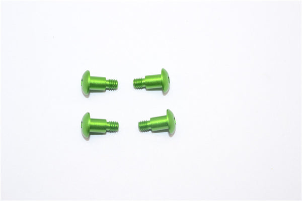 Tamiya DF-02 Aluminum King Pin Screws - 4Pcs Set Green