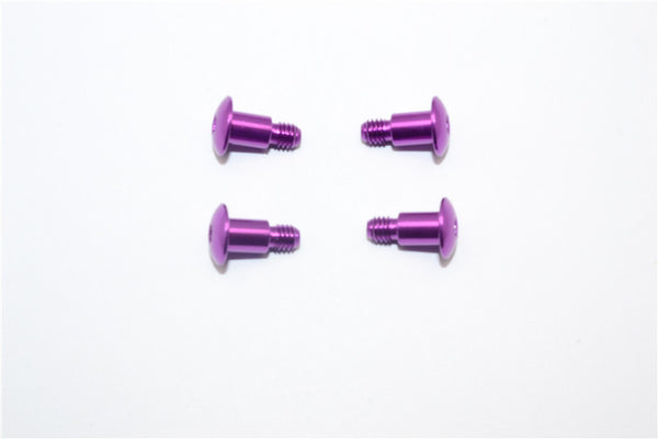 Tamiya DF-02 Aluminum King Pin Screws - 4Pcs Set Purple
