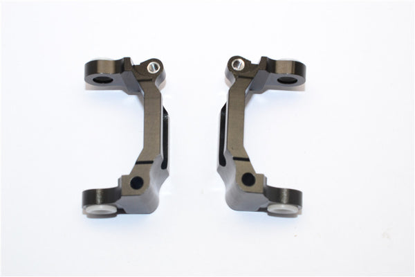 Tamiya DF-02 Aluminum Front C-Hub With Delrin Collars - 1Pr Set Black