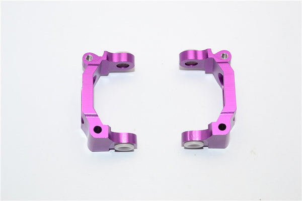 Tamiya DF-02 Aluminum Front C-Hub With Delrin Collars - 1Pr Set Purple