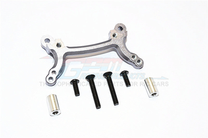 Tamiya DF-02 Aluminum Front Shock Tower - 1Pc Set Gray Silver