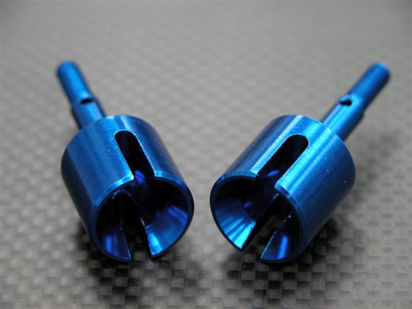 Tamiya DF-02 Aluminum Front/Rear Wheel Joint - 1Pr Blue
