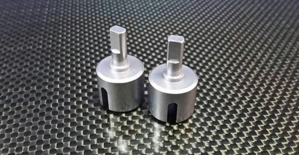 Tamiya DF-02 Aluminum Gear Box Differential Joint - 1 Pr Gray Silver
