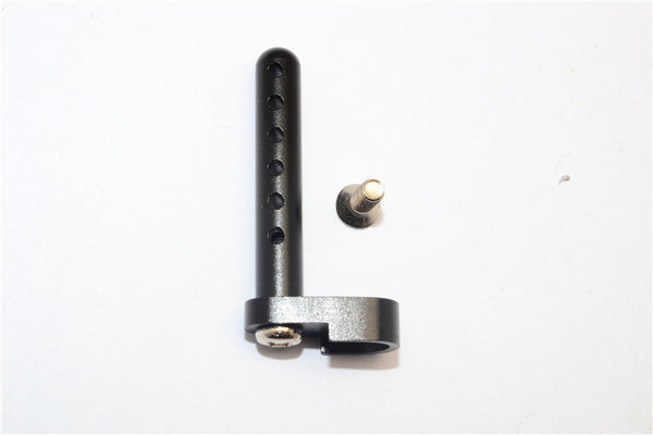 Tamiya DF-02 Aluminum Rear Body Post With Screw - 1Pc Set Black