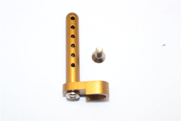 Tamiya DF-02 Aluminum Rear Body Post With Screw - 1Pc Set Golden Black