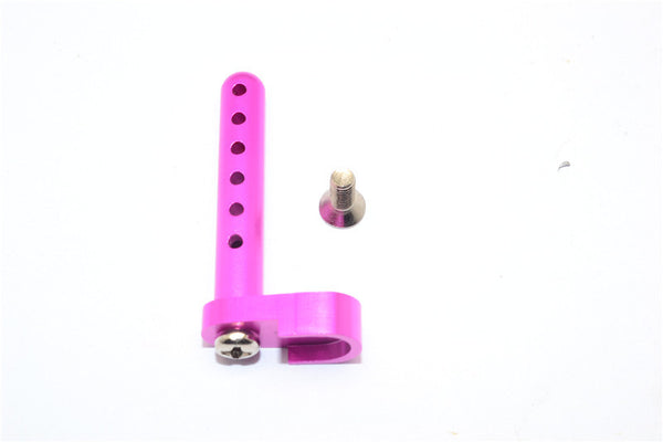 Tamiya DF-02 Aluminum Rear Body Post With Screw - 1Pc Set Pink