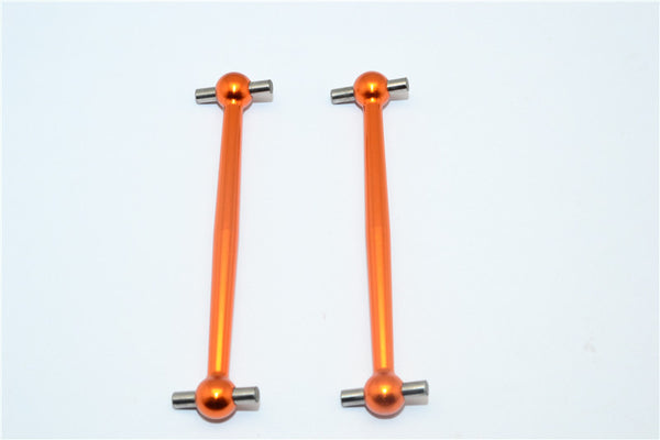 Tamiya DF-02 Aluminum Front/Rear Dog Bone (64mm) - 1Pr Orange
