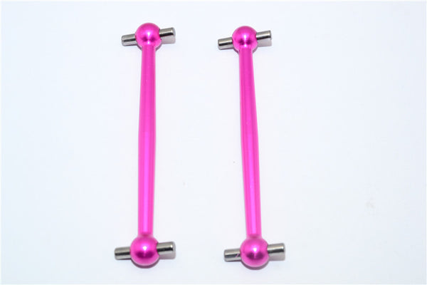 Tamiya DF-02 Aluminum Front/Rear Dog Bone (64mm) - 1Pr Pink