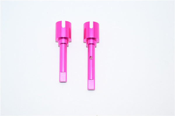 Tamiya DF-02 Aluminum Main Shaft Connectors - 1Pr Pink