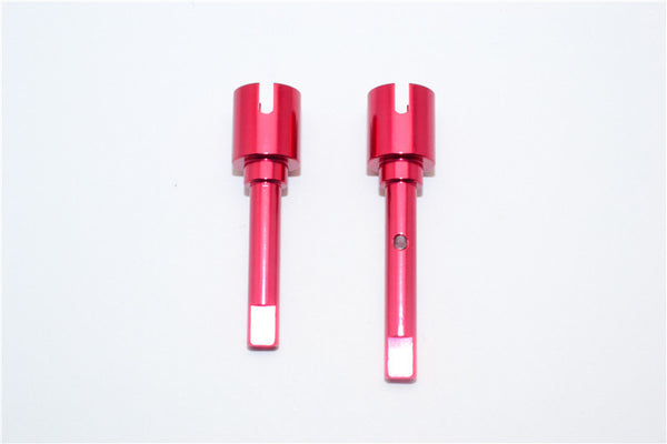 Tamiya DF-02 Aluminum Main Shaft Connectors - 1Pr Red