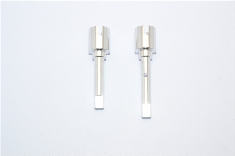Tamiya DF-02 Aluminum Main Shaft Connectors - 1Pr Silver