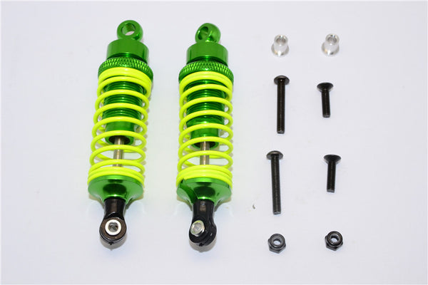 Tamiya DF-02 Aluminum Front Adjustable Spring Damper (75mm) With Aluminum Collars & Screws - 1Pr Set Green